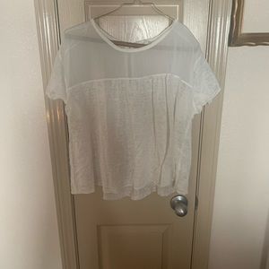 Aeropostale white blouse L